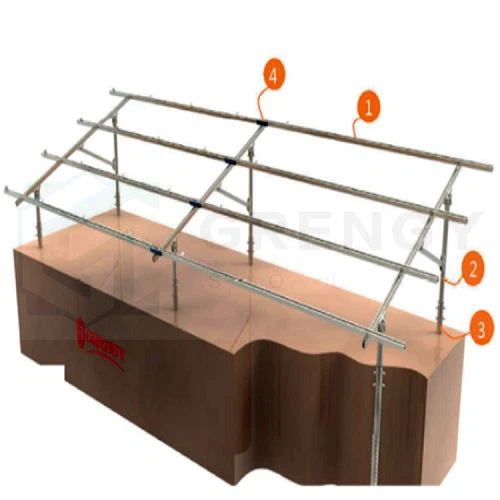 pilling solar bracket with double poles(001) pilling solar bracket with double poles(001)