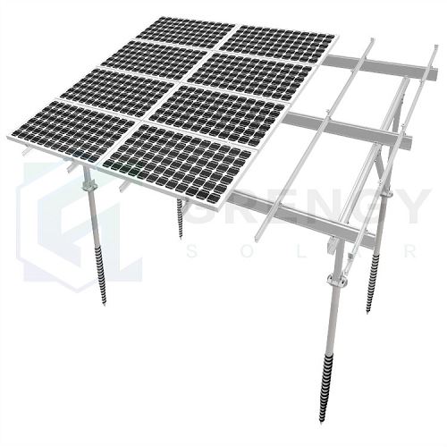 solar mounting system with screw pile with big blades(001)