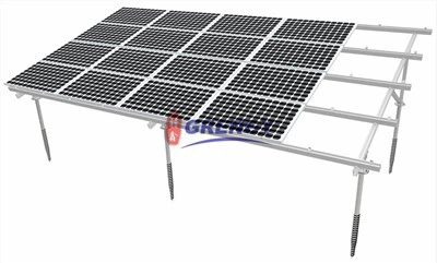 Alumínium napelemes szerelési föld Pv modul tartó állvány / szerkezet
