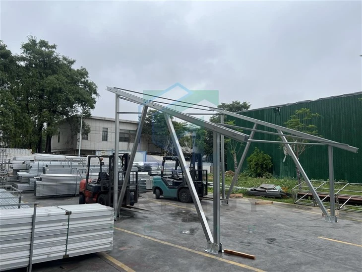 Green Infrastructure Made Durable: Zn-Al-Mg Solar Carports For Commercial Use high quality